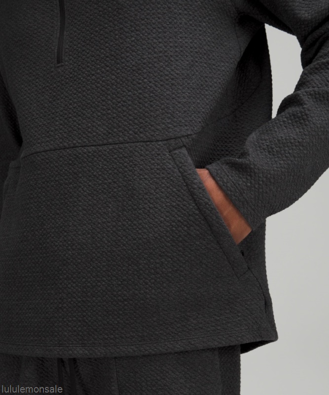Lululemon Deutschland DELULU642 | At Ease Half Zip Meliert Schwarz